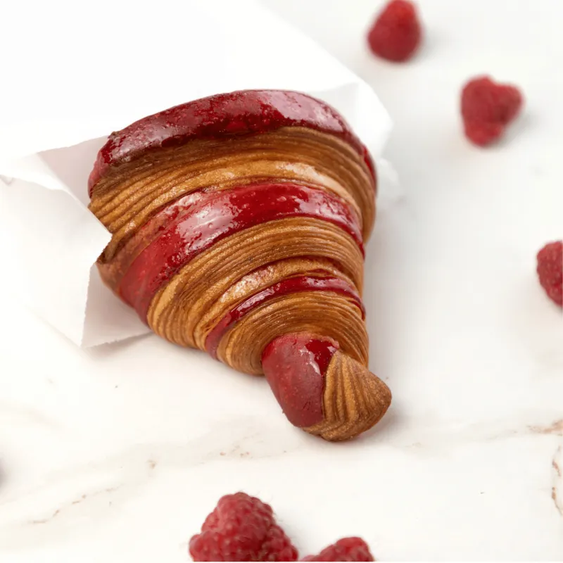 Croissant à la framboise